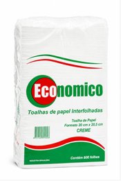 Toalha Interfolha Econômico Natural